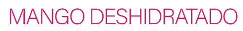 mango deshidratado